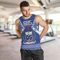 Personalised Samoa 685 Men Tank Top Samoan Pride Coat Of Arms - Polynesian Pride