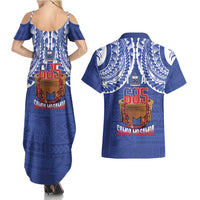 Toa Samoa Rugby Couples Matching Summer Maxi Dress and Hawaiian Shirt 685 Pride Tanoa Ula Fala - Polynesian Pride