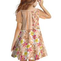 Orange Chiffon Aloha Hawaii Tiki Family Matching Off Shoulder Maxi Dress and Hawaiian Shirt Tropical Plumeria - Seamless Style LT14 - Polynesian Pride