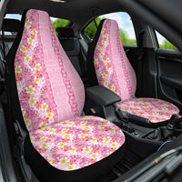Pastel Magenta Aloha Hawaii Tiki Car Seat Cover Tropical Plumeria - Seamless Style LT14 One Size Magenta - Polynesian Pride