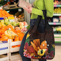 Gude Hi Hai Papua New Guinea Grocery Bag Motuan PNG Raggiana Bird of Paradise Tropical Vibes LT14 - Polynesian Pride