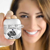 Custom New Zealand Kiwi Football AirPods Case Aotearoa Silver Fern LT14 - Polynesian Pride