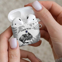 Custom New Zealand Kiwi Football AirPods Case Aotearoa Silver Fern LT14 - Polynesian Pride