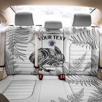 Custom New Zealand Kiwi Football Back Car Seat Cover Aotearoa Silver Fern LT14 - Polynesian Pride