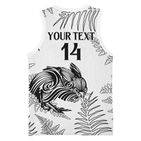 Custom New Zealand Kiwi Football Basketball Jersey Aotearoa Silver Fern LT14 - Polynesian Pride