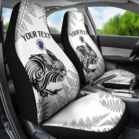 Custom New Zealand Kiwi Football Car Seat Cover Aotearoa Silver Fern LT14 - Polynesian Pride