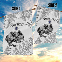 Custom New Zealand Kiwi Football Garden Flag Aotearoa Silver Fern LT14 - Polynesian Pride