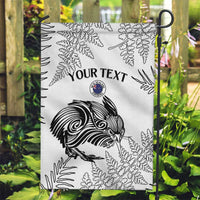 Custom New Zealand Kiwi Football Garden Flag Aotearoa Silver Fern LT14 Garden Flag White - Polynesian Pride
