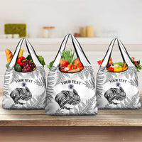 Custom New Zealand Kiwi Football Grocery Bag Aotearoa Silver Fern LT14 3-pack One Size White - Polynesian Pride