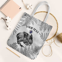 Custom New Zealand Kiwi Football Tote Bag Aotearoa Silver Fern LT14 White Strap One Size White - Polynesian Pride