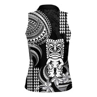 Hawaii Ku God Women Sleeveless Polo Shirt Kakau Mix Polynesian Tattoo LT14 - Polynesian Pride