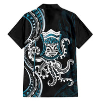 Turquoise Hawaii Kanaloa God Hawaiian Shirt Hawaiian Octopus
