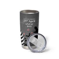 New Zealand ANZAC Day Tumbler Cup 25th April Silver Fern With Poppy LT14 - Polynesian Pride
