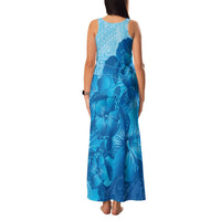 Aloha Hawaii Molokai Island Family Matching Tank Maxi Dress and Hawaiian Shirt Hibiscus Tribal Honu Hawaiian Tattoo LT14 - Polynesian Pride
