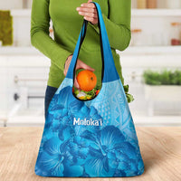 Aloha Hawaii Molokai Island Grocery Bag Hibiscus Tribal Honu Hawaiian Tattoo LT14 - Polynesian Pride