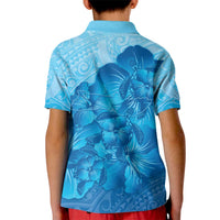 Aloha Hawaii Molokai Island Kid Polo Shirt Hibiscus Tribal Honu Hawaiian Tattoo LT14 - Polynesian Pride
