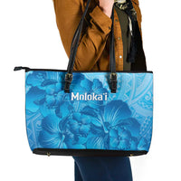 Aloha Hawaii Molokai Island Leather Tote Bag Hibiscus Tribal Honu Hawaiian Tattoo LT14 - Polynesian Pride