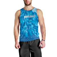 Aloha Hawaii Molokai Island Men Tank Top Hibiscus Tribal Honu Hawaiian Tattoo LT14 - Polynesian Pride
