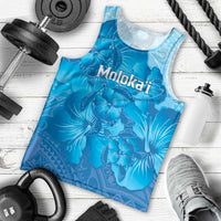 Aloha Hawaii Molokai Island Men Tank Top Hibiscus Tribal Honu Hawaiian Tattoo LT14 - Polynesian Pride