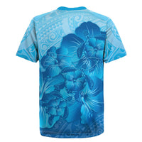 Aloha Hawaii Molokai Island Rugby Jersey Hibiscus Tribal Honu Hawaiian Tattoo LT14 - Polynesian Pride