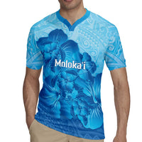 Aloha Hawaii Molokai Island Rugby Jersey Hibiscus Tribal Honu Hawaiian Tattoo LT14 - Polynesian Pride
