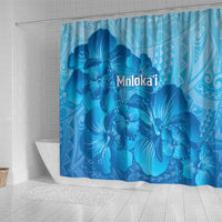 Aloha Hawaii Molokai Island Shower Curtain Hibiscus Tribal Honu Hawaiian Tattoo LT14 - Polynesian Pride
