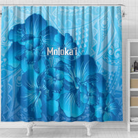 Aloha Hawaii Molokai Island Shower Curtain Hibiscus Tribal Honu Hawaiian Tattoo LT14 - Polynesian Pride