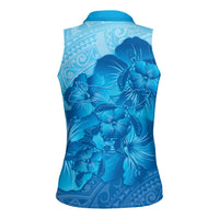 Aloha Hawaii Molokai Island Women Sleeveless Polo Shirt Hibiscus Tribal Honu Hawaiian Tattoo LT14 - Polynesian Pride