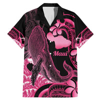 Aloha Hawaii Maui Family Matching Mermaid Dress and Hawaiian Shirt Valley Isle Humpback Whale Black LT14 Dad's Shirt - Short Sleeve Black - Polynesian Pride