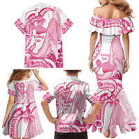 Aloha Hawaii Maui Family Matching Mermaid Dress and Hawaiian Shirt Valley Isle Humpback Whale White LT14 - Polynesian Pride