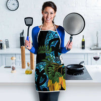 Turquoise New Zealand Kowhai And Piwakawaka Apron Maori Ngaru Paua Shell LT14 - Polynesian Pride