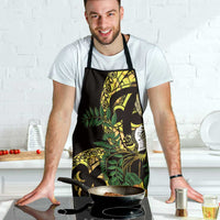 Yellow New Zealand Kowhai And Piwakawaka Apron Maori Ngaru Paua Shell LT14 - Polynesian Pride