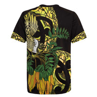 Yellow New Zealand Kowhai And Piwakawaka Rugby Jersey Maori Ngaru Paua Shell LT14 - Polynesian Pride