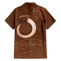 Vanuatu Indipendens Dei Family Matching Puletasi and Hawaiian Shirt Yumi Sand Drawing Turtle Mix Lapita LT14 - Polynesian Pride