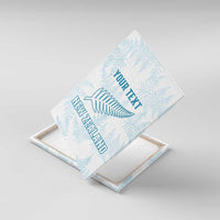 Custom New Zealand Silver Fern Football Canvas Wall Art Come On All White