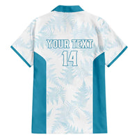 Custom New Zealand Silver Fern Football Family Matching Long Sleeve Bodycon Dress and Hawaiian Shirt Come On All White