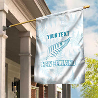 Custom New Zealand Silver Fern Football Garden Flag Come On All White LT14 House Flag White - Polynesian Pride