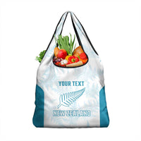 Custom New Zealand Silver Fern Football Grocery Bag Come On All White LT14 1-pack One Size White - Polynesian Pride