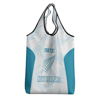 Custom New Zealand Silver Fern Football Grocery Bag Come On All White LT14 - Polynesian Pride