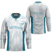 Custom New Zealand Silver Fern Football Hockey Jersey Come On All White LT14 - Polynesian Pride