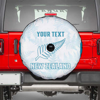Custom New Zealand Silver Fern Football Spare Tire Cover Come On All White LT14 - Polynesian Pride