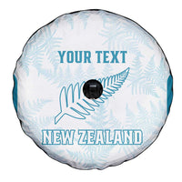 Custom New Zealand Silver Fern Football Spare Tire Cover Come On All White LT14 - Polynesian Pride