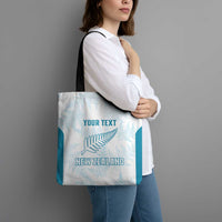 Custom New Zealand Silver Fern Football Tote Bag Come On All White LT14 - Polynesian Pride