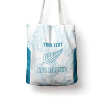Custom New Zealand Silver Fern Football Tote Bag Come On All White LT14 - Polynesian Pride