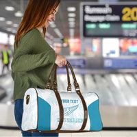 Custom New Zealand Silver Fern Football Travel Bag Come On All White LT14 - Polynesian Pride