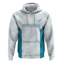 Custom New Zealand Silver Fern Football Zip Hoodie Come On All White LT14 Pullover Hoodie White - Polynesian Pride