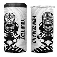Custom Aotearoa Football 4 in 1 Can Cooler Tumbler NZ Maori Tiki Go Champions LT14 One Size: 16 oz White - Polynesian Pride