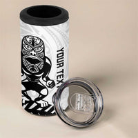 Custom Aotearoa Football 4 in 1 Can Cooler Tumbler NZ Maori Tiki Go Champions LT14 - Polynesian Pride