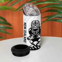 Custom Aotearoa Football 4 in 1 Can Cooler Tumbler NZ Maori Tiki Go Champions LT14 - Polynesian Pride