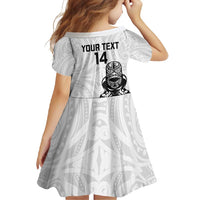 Custom Aotearoa Football Family Matching Tank Maxi Dress and Hawaiian Shirt NZ Maori Tiki Go Champions